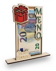 Drevená Obálka na Peniaze