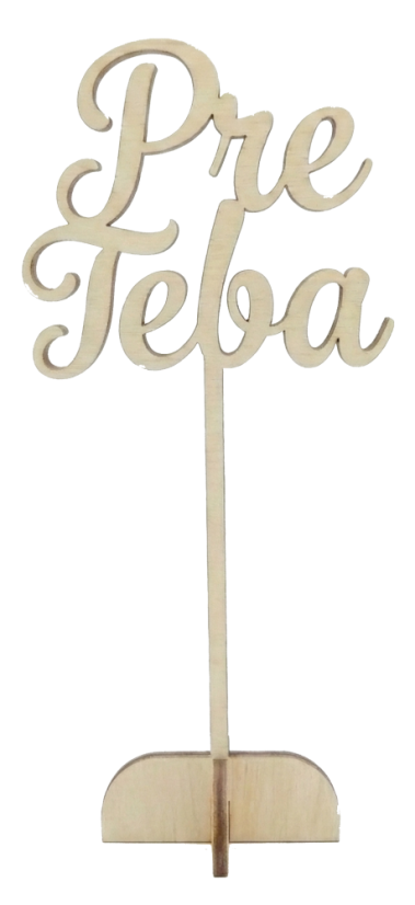 Kvetinový zápich s nápisom ( Pre Teba )