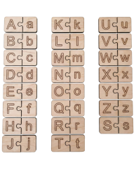 Drevené puzzle Abeceda