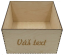 Personalizovaná drevená krabička - Veľkosť: 10x10x10cm, Veko: Nie