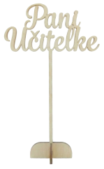 Kvetinový zápich s nápisom ( Pani Učiteľke )