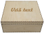 Personalizovaná drevená krabička - Veľkosť: 10x10x10cm, Veko: Nie