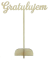 Kvetinový zápich s nápisom ( Gratulujem )