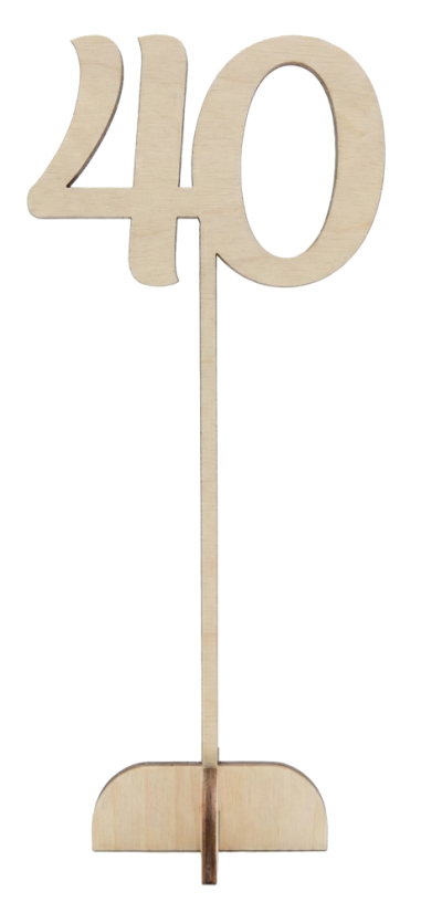 Kvetinový zápich ( Číslovka ) - Výška zápichu: 30cm, Číslovka: 50, Podstavec: Áno