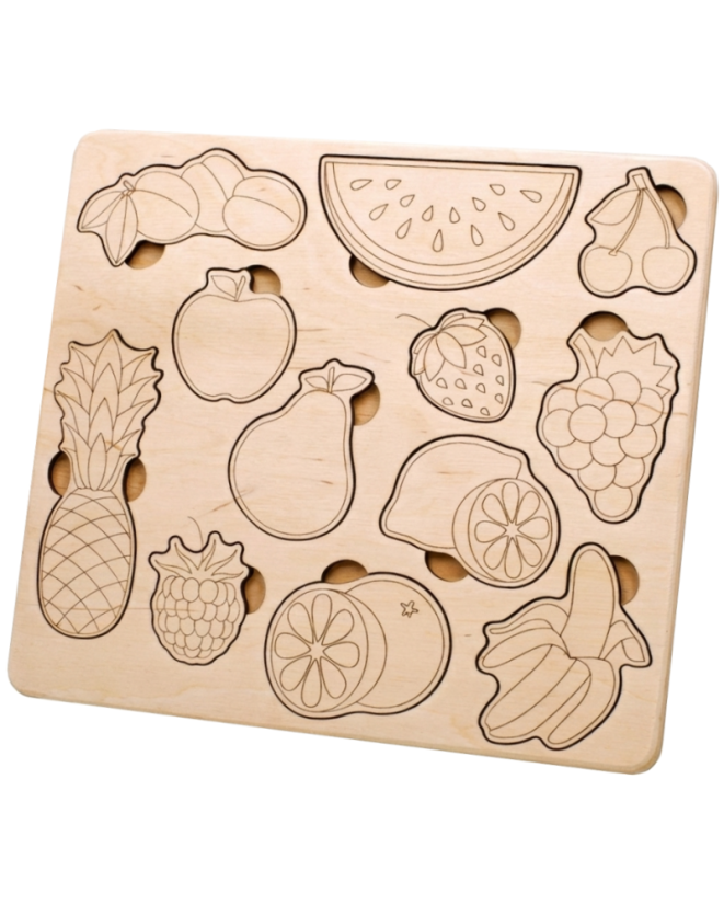 Vkladacie puzzle Ovocie